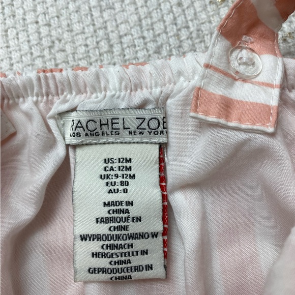 RACHEL ZOE Baby Girl Summer Romper | Size 12 Months - Picture 6 of 7